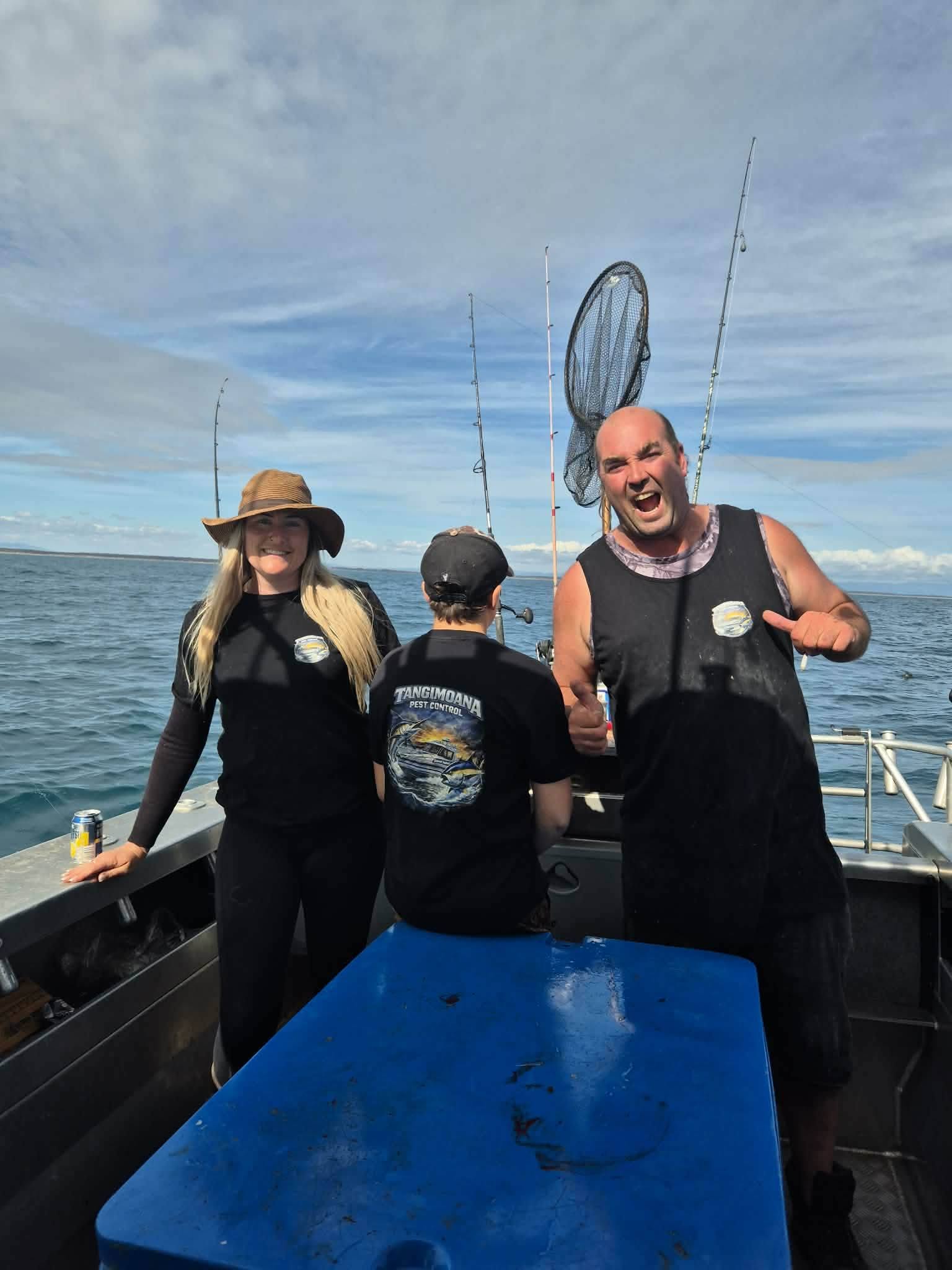 Guests fishing aboard the Silver Bullet